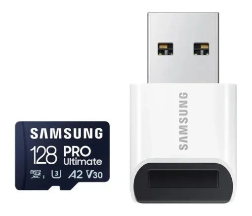 Samsung памет card microSD MB-MY128SB/WW Pro Ultimate 128GB + reader