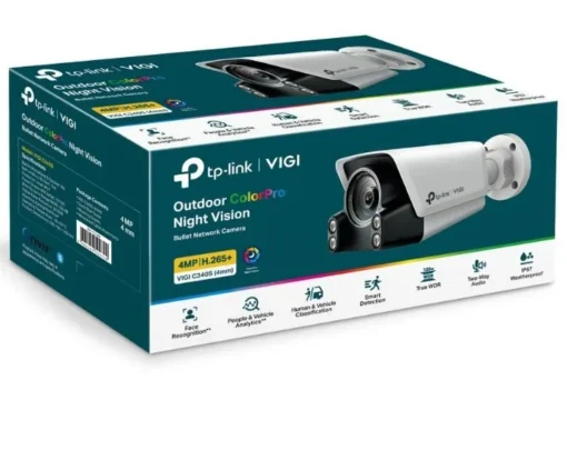 TP-LINK Camera VIGI C340S(4mm) 4MP Outdoor Night Bullet - Image 2