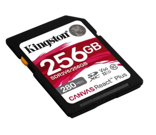 Kingston 256GB React Plus 280/150/MB/s U3 V60 SD Card - Image 3