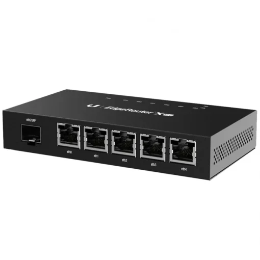 Рутер UBIQUITI EdgeRouter X SFP; (5) GbE RJ45 ports with 24V passive PoE; (1) SFP port; 50W total PoE availability. - Image 5