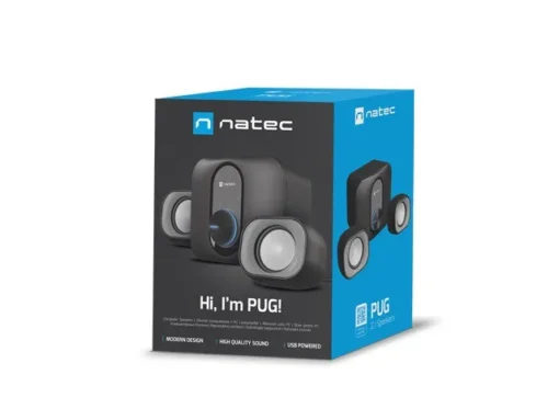 Natec Speakers PUG 11W RMS 2.1 black - Image 2