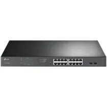 Kомутатор TP-Link TL-SG1218MPE 16-Port Gigabit PoE+ Easy Smart Switch16 Gigabit PoE+ RJ45 Ports2 x SFP 2× combo gigabit