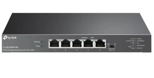 TP-LINK Switch SG105PP-M2 5x2.5GE PoE++