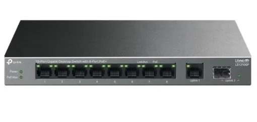 TP-LINK Switch 10xGE PoE+ LS1210GP