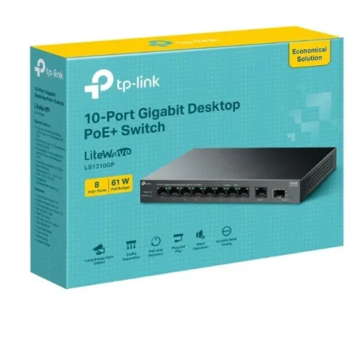 TP-LINK Switch 10xGE PoE+ LS1210GP - Image 4