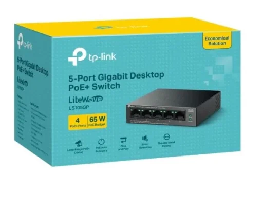 TP-LINK Switch LS105GP 5xGE PoE+ - Image 2