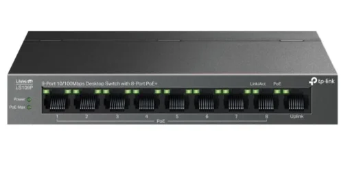 TP-LINK Switch LS109P 9xGE PoE+