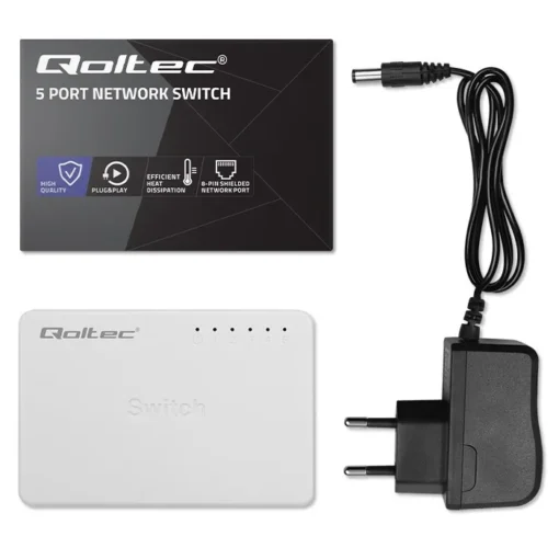 Qoltec Network SWITCH 5xRJ45 port 100Mbps LAN - Image 5