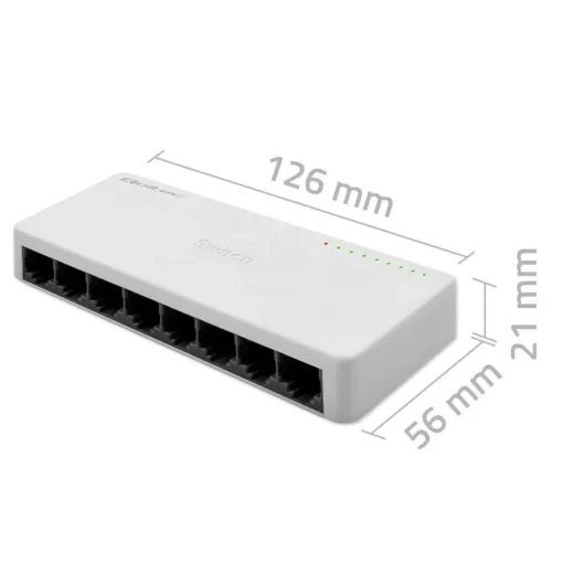 Qoltec Nrtwork SWITCH 8xRJ45 port 100Mbps LAN - Image 3