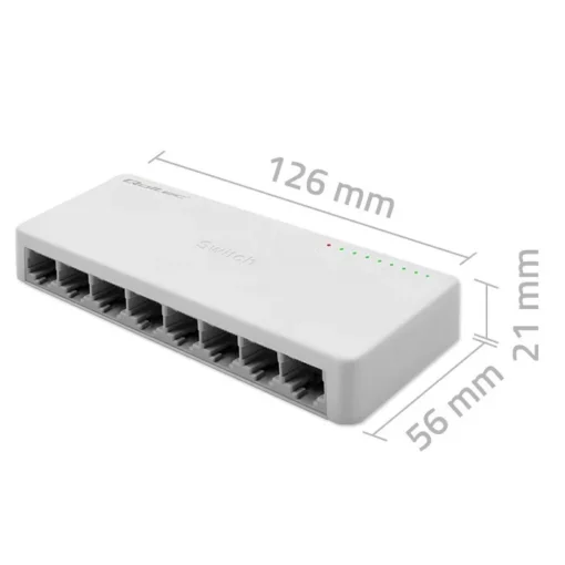 Qoltec Network SWITCH 8xRJ45 port 1000Mbps LAN - Image 3