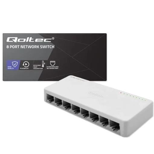 Qoltec Network SWITCH 8xRJ45 port 1000Mbps LAN - Image 5