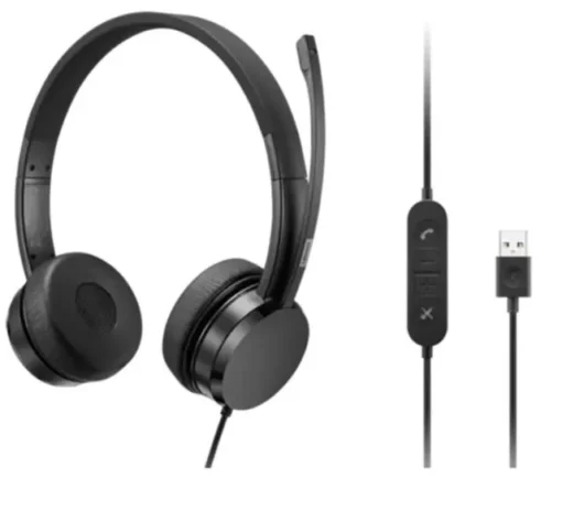 Lenovo USB-A Wired Stereo On-Ear Headset 4XD1K1826