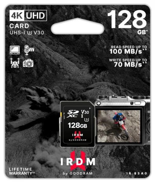 GOODRAM памет card SD IRDM 128GB UHS-I U3 - Image 2