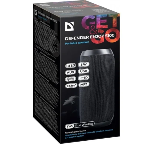 Defender BLUETOOTH SPEAKER ENJOY S100 BLACK - Image 4