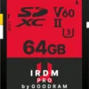 GOODRAM памет card SDXC Iridium PRO 64GB V60 UHS-II U3