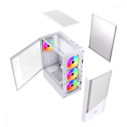 Gembird кутия за компютър Midi Tower Fornax 4300 ATX white - Image 2