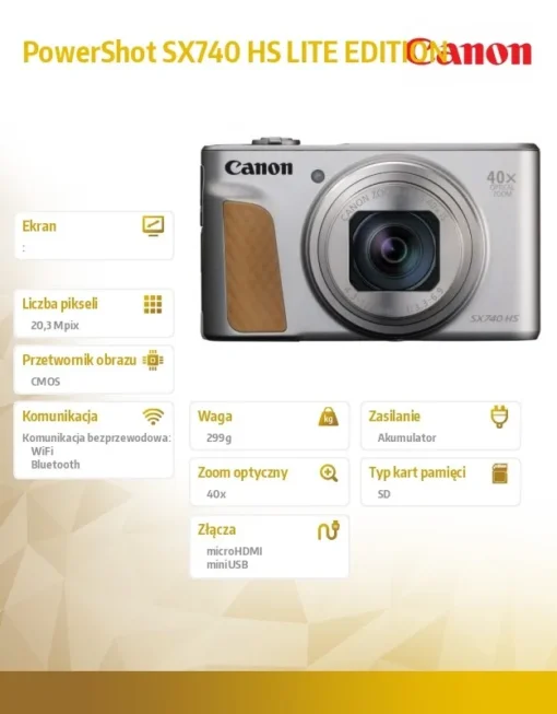 Canon Aparat PS SX740 HS LITE EDITION SL 2956C031 - Image 5