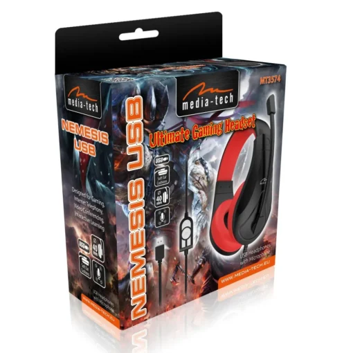 Media-Tech NEMESIS USB Stereo, gaming headset with microphone - Image 4