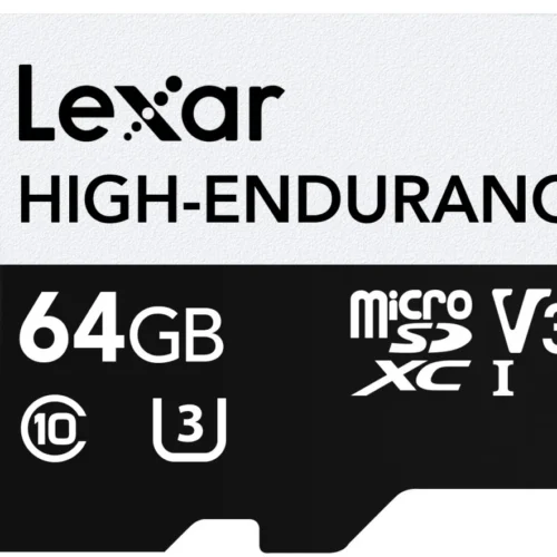 Lexar microSD High Endurance card 64GB C10 A1 U1 V30 100/35MB/s