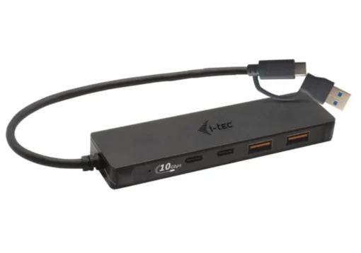 i-tec USB-A/USB-C Metal HUB 2x USB 3.0 + 2x USB-C (10 Gbps)