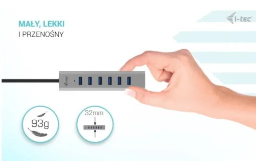 i-tec Hub USB-C Charging Metal HUB 7 Port - Image 2