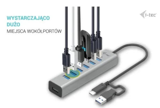 i-tec Hub USB-C Charging Metal HUB 7 Port - Image 3