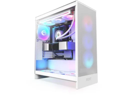 NZXT кутия за компютър NZXT H7 FLOW RGB MIDI white