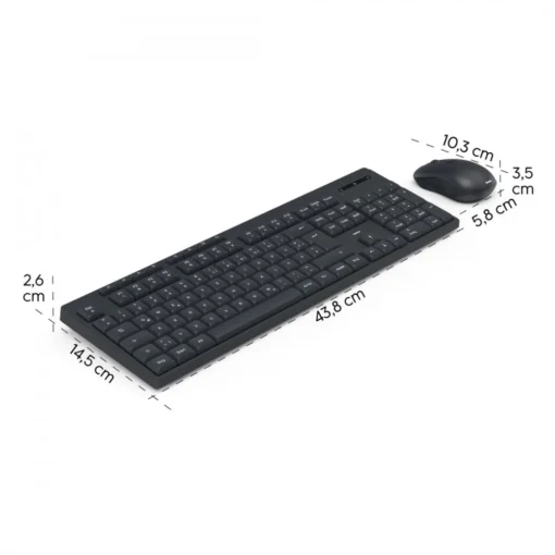 Hama keyboard and mouse set WKM-200 black - Image 2