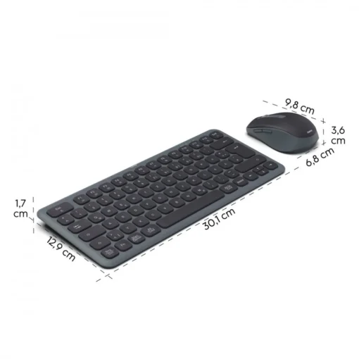 Hama multi device keyboard and mouse set black gre - Image 2