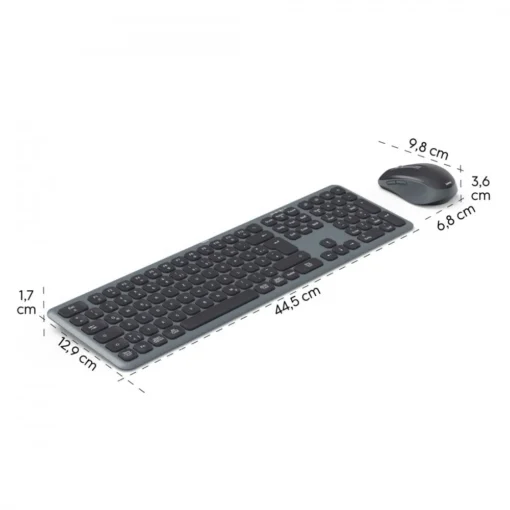 Hama multi device keyboard and mouse set black gre - Image 2