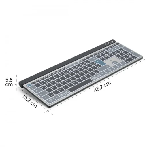 Hama Wk-750 multi device keyboard black - Image 2