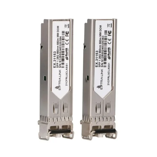 Extralink Module SFP 1.25G 2-pack 1,25Gbps, LC/UPC, 850nm, 550m, multi mode, DOM - Image 2