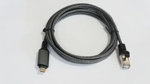 TB RJ-45 - USB C кабел 2 m kat.6 1 Gbit