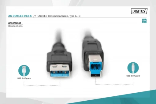 Digitus Connection кабел AK-300115-018-S - Image 3