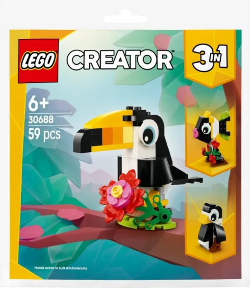 LEGO Bricks Creator 30688 Tropical Toucan - Image 3