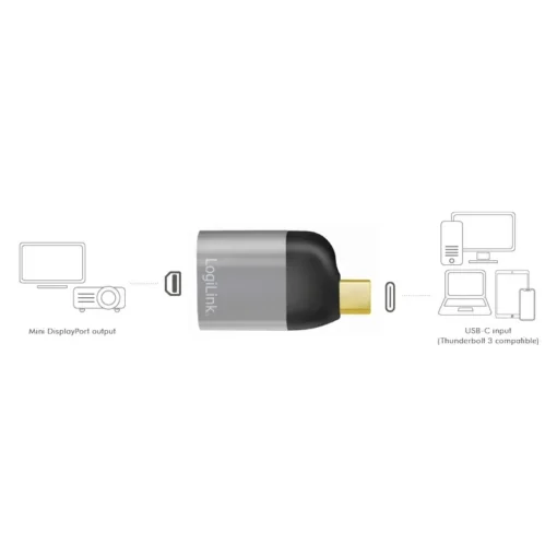 LogiLink USB Type-C adapter to mDP/F, 8K - Image 5