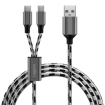 LogiLink USB2.0 кабел A/M to micro-USB + USB-C 1.2m