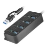 LogiLink USB3.2 Gen1 HUB 4xUSB-A on/off switch