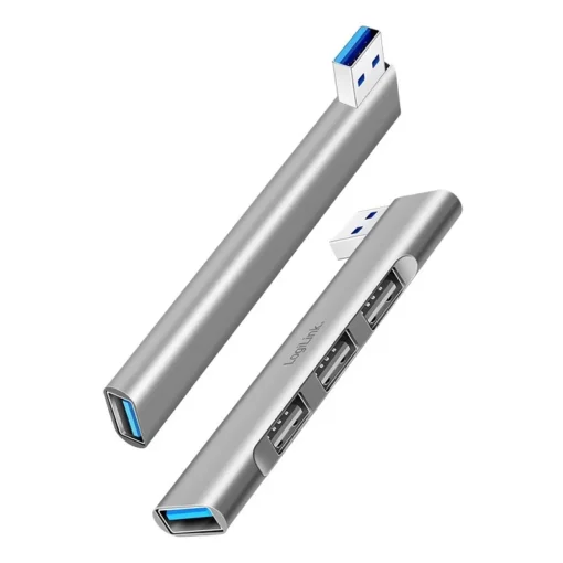 LogiLink Ultraslim USB-A to 1xUSB 3.0 , 3xUSB 2.0 - Image 2