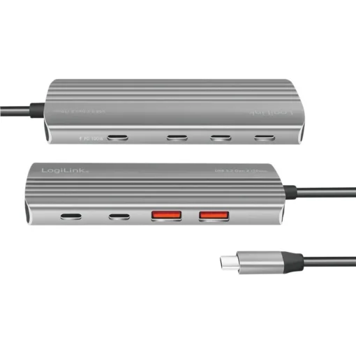 LogiLink Ultra lim USB3.2 hub 2x USB-A, 5xUSB-C, PD, 100 - Image 4