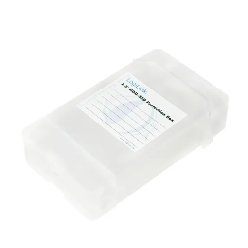 LogiLink HDD protection box for 2x 2.5 inch HDD transparen