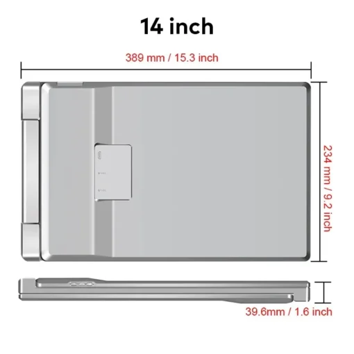 Extralink Portable Лаптоп Monitors Smart Life S7 14 2 monitors, IPS, 1080p Full HD - Image 3