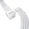 1stPlayer модулен кабел Custom Sleeved Modding Cable White - PCIe 5.0 12VHPWR M/M -