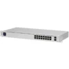 Kомутатор Ubiquiti USW-16-PoE 16-port Layer 2 PoE switch 8 x GbE PoE+ 8 x GbE ports 2 x 1G SFP ports 42W total PoE Power