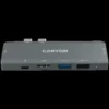 USB хъб CANYON hub DS-5 7in1 Thunderbolt 3 Space Grey