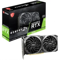 Видео карта MSI Video Card Nvidia GeForce RTX 3060 VENTUS 2X 12G OC 12GB GDDR6 192-bit 360 GB/s 15 Gbps Effective Memory