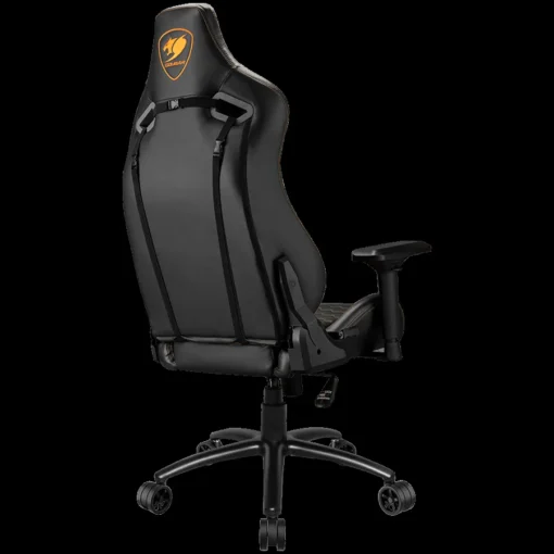 Геймърски стол COUGAR OUTRIDER S Black, Gaming Chair, Body-embracing High Back Design, Premium PVC Leather, Head and Lumbar Pillow, 180º Reclining, Full Steel Frame, 4D Adjustable Armrest, Class 4 Gas Lift Cylinder - Image 14