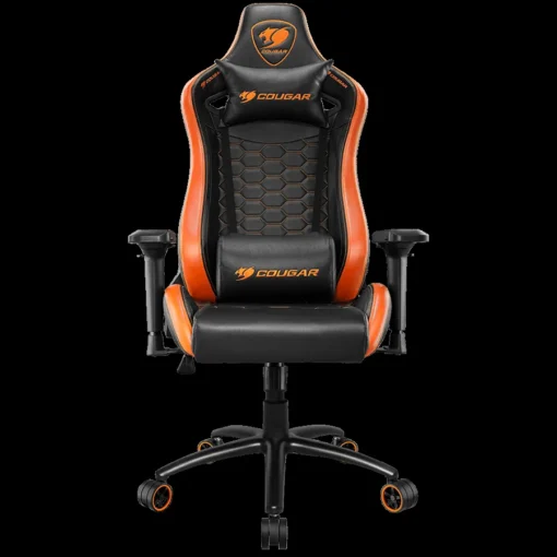 Геймърски стол COUGAR OUTRIDER S Gaming Chair Body-embracing High Back Design Premium PVC Leather Head and Lumbar Pillow