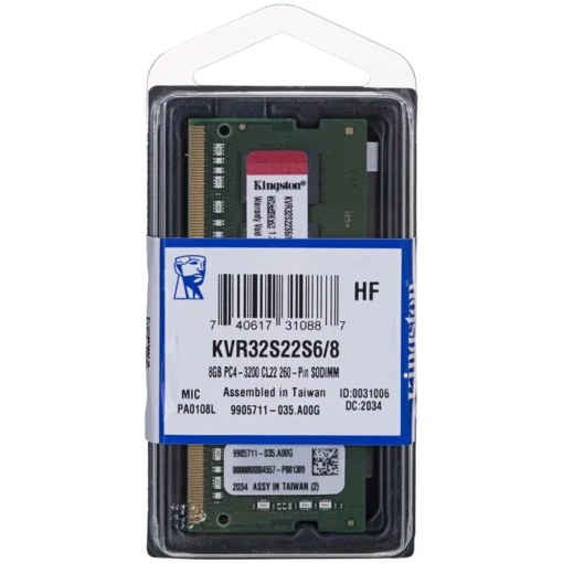 Памет за лаптоп Kingston DRAM 8GB 3200MT/s DDR4 Non-ECC CL22 SODIMM 1Rx16