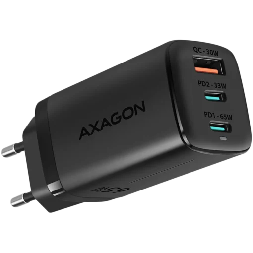 Зарядно за мобилен телефон Axagon GaN wallcharger